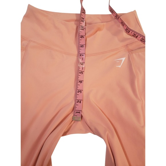 Gymshark Sweat Seamless Ankle Leggings Womens Medium‎ Terracotta Pink High Waist - Picture 10 of 12